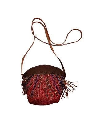 Kenyan Woven/Beaded Micro Crossbody Bag